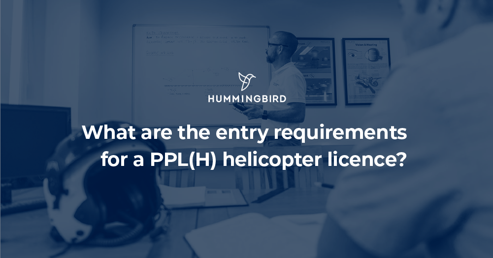 What are the entry requirements for a PPL(H) helicopter licence?